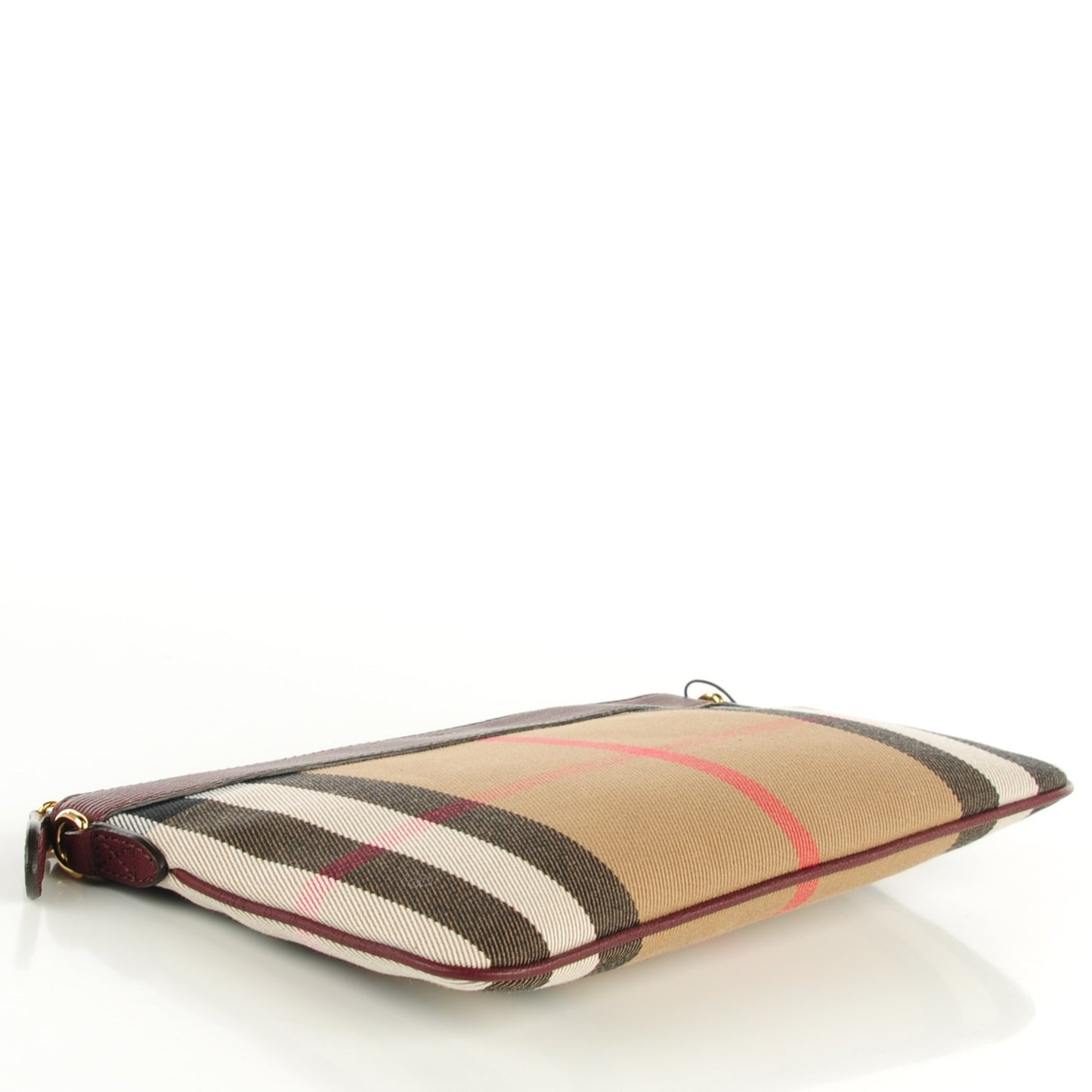 House Check Derby Peyton Crossbody Clutch Bag Mahogany Red