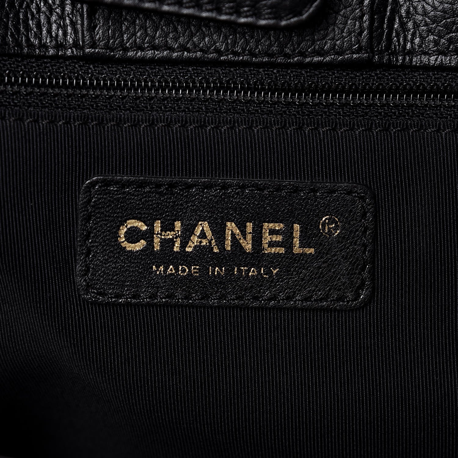 Chanel Calfskin Cerf Executive Shopper Tote Black 5 of 18