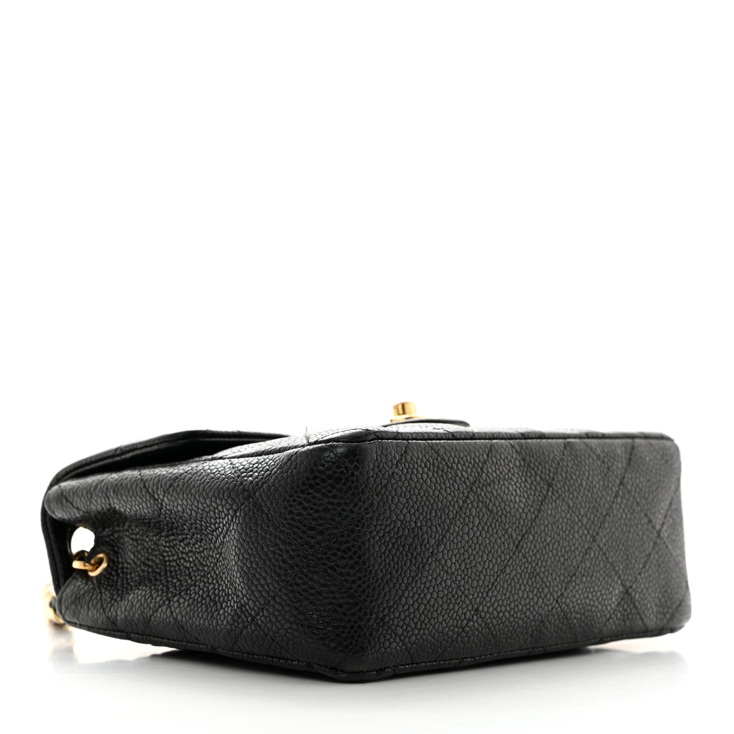 Caviar Quilted Mini Square Flap Black