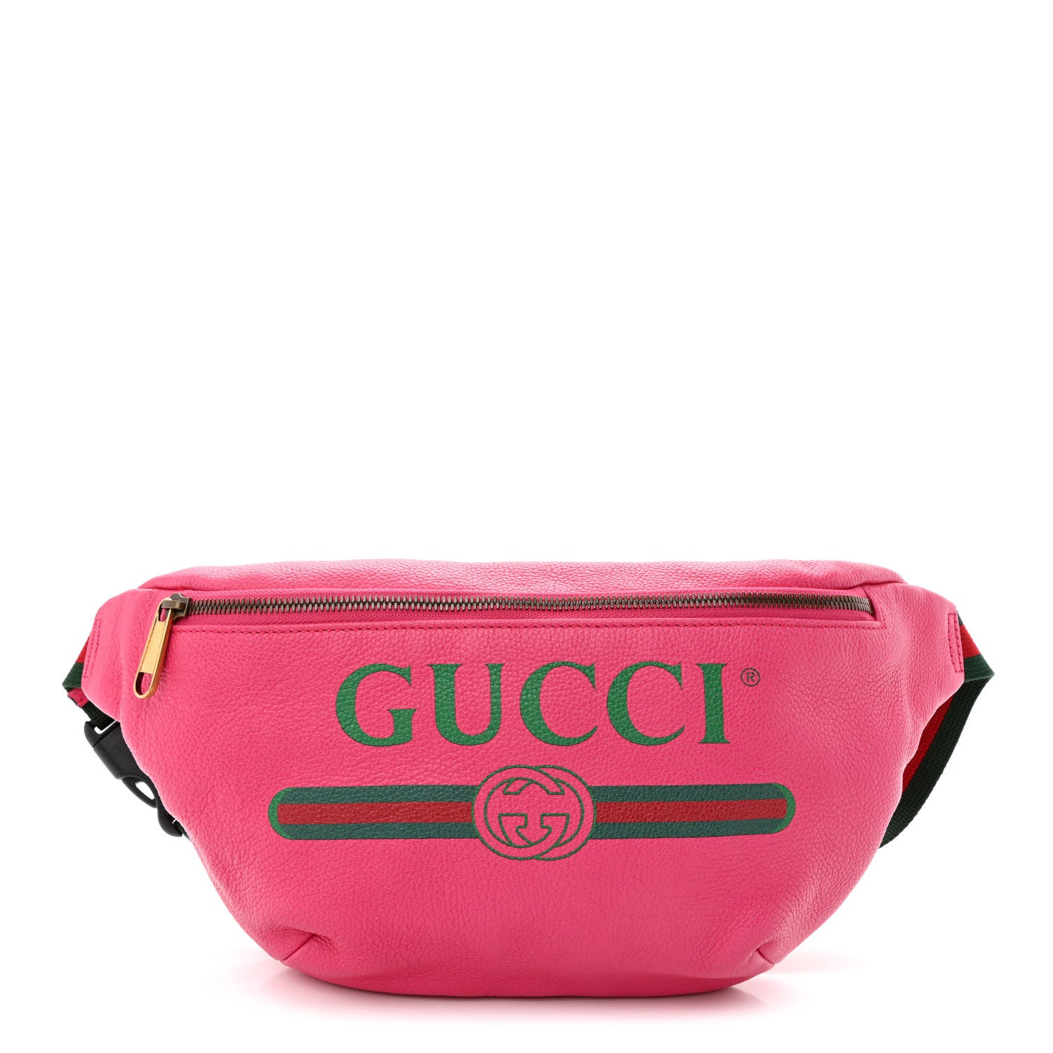 Gucci Grained Calfskin Logo Belt Bag Pink 1 of 10