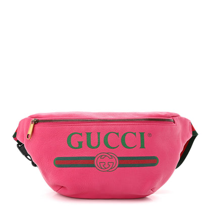 Gucci Grained Calfskin Logo Belt Bag Pink 1 of 10