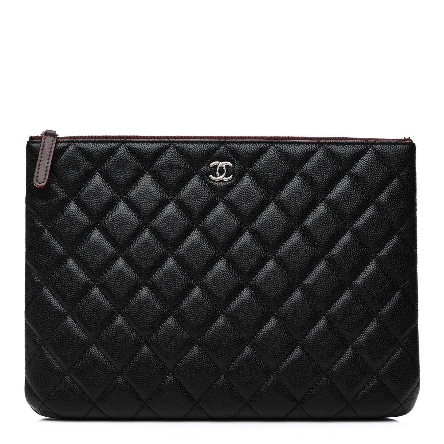 Caviar Quilted Medium Cosmetic Case Black