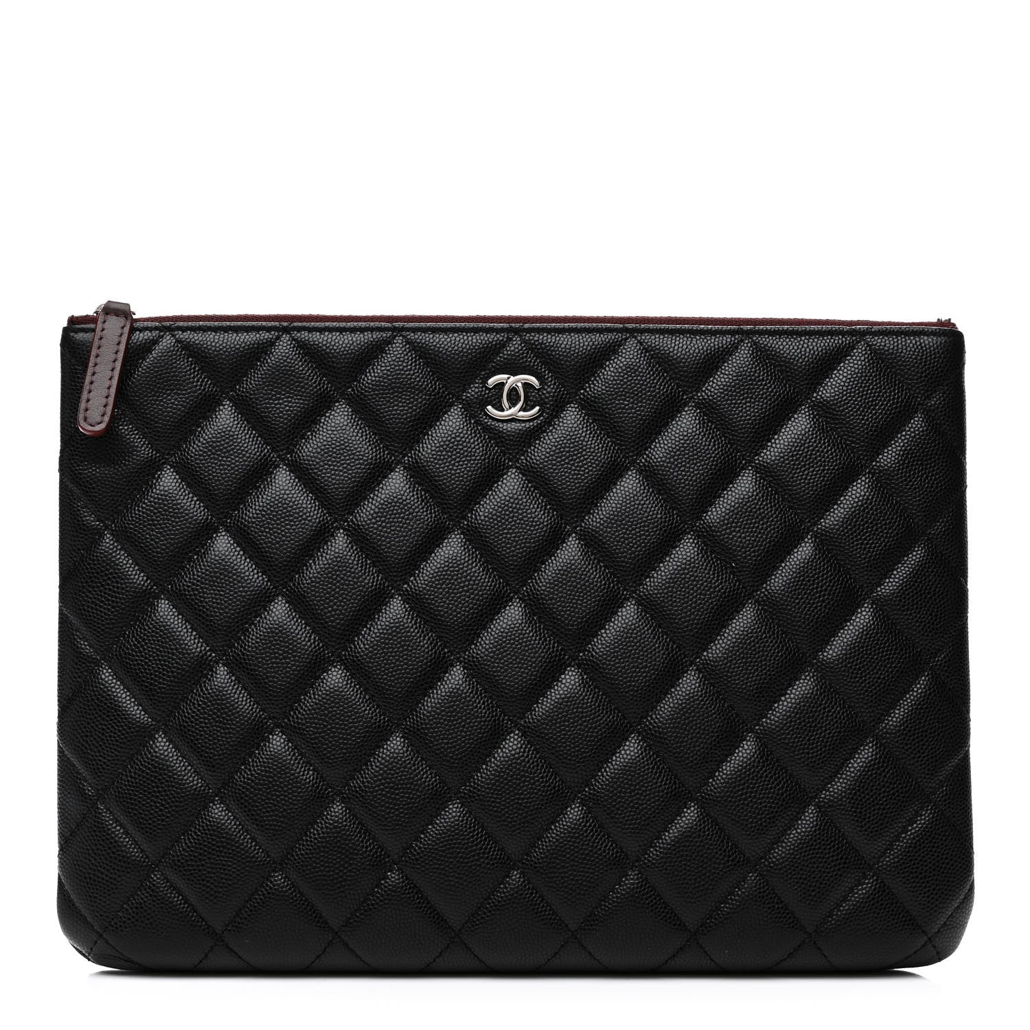 Chanel Caviar Quilted Medium Cosmetic Case Black 1 of 9