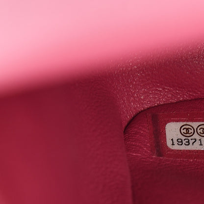 Chanel Patent Quilted Jumbo Double Flap Pink 8 of 9