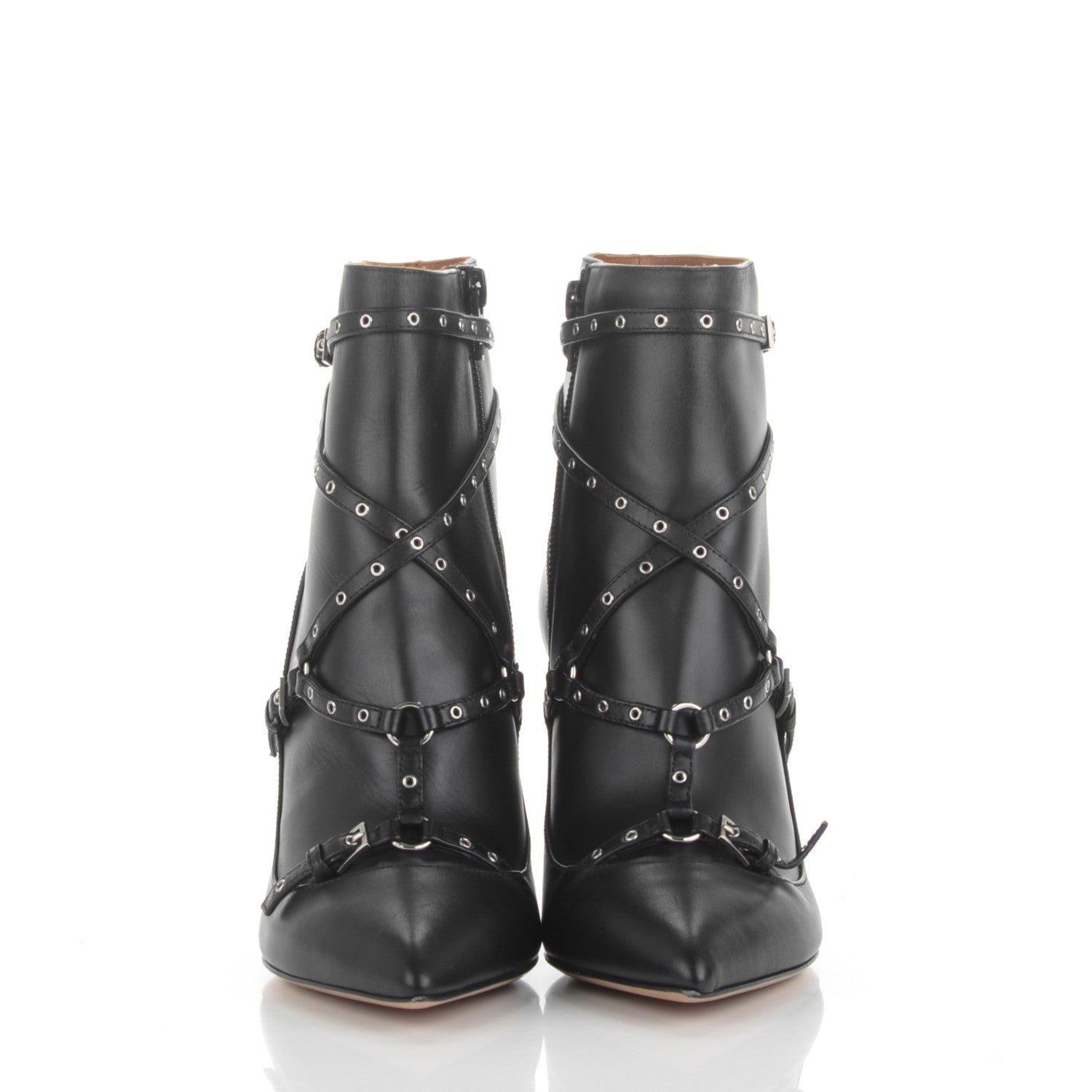 Valentino Garavani Nappa Love Latch 100mm Ankle Boots 37 Black 2 of 8