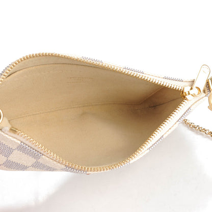 Louis Vuitton Damier Azur Pochette Milla MM 5 of 8