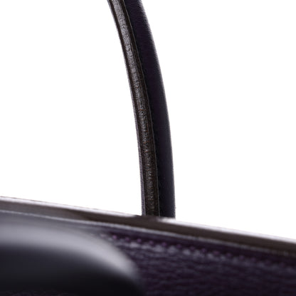 Hermes Taurillon Clemence Birkin 40 Raisin 38 of 46