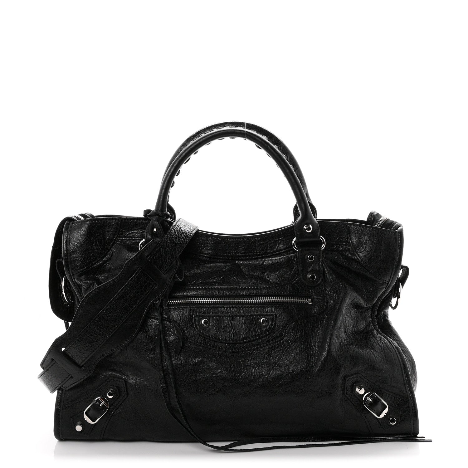 Balenciaga Agneau Classic Silver Hardware City Black 1 of 11
