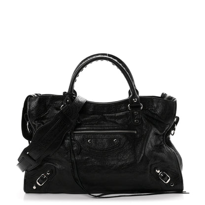 Balenciaga Agneau Classic Silver Hardware City Black 1 of 11