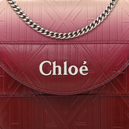 Chloe Calfskin Embossed Small Aby Lock Brown Purple 8 of 10