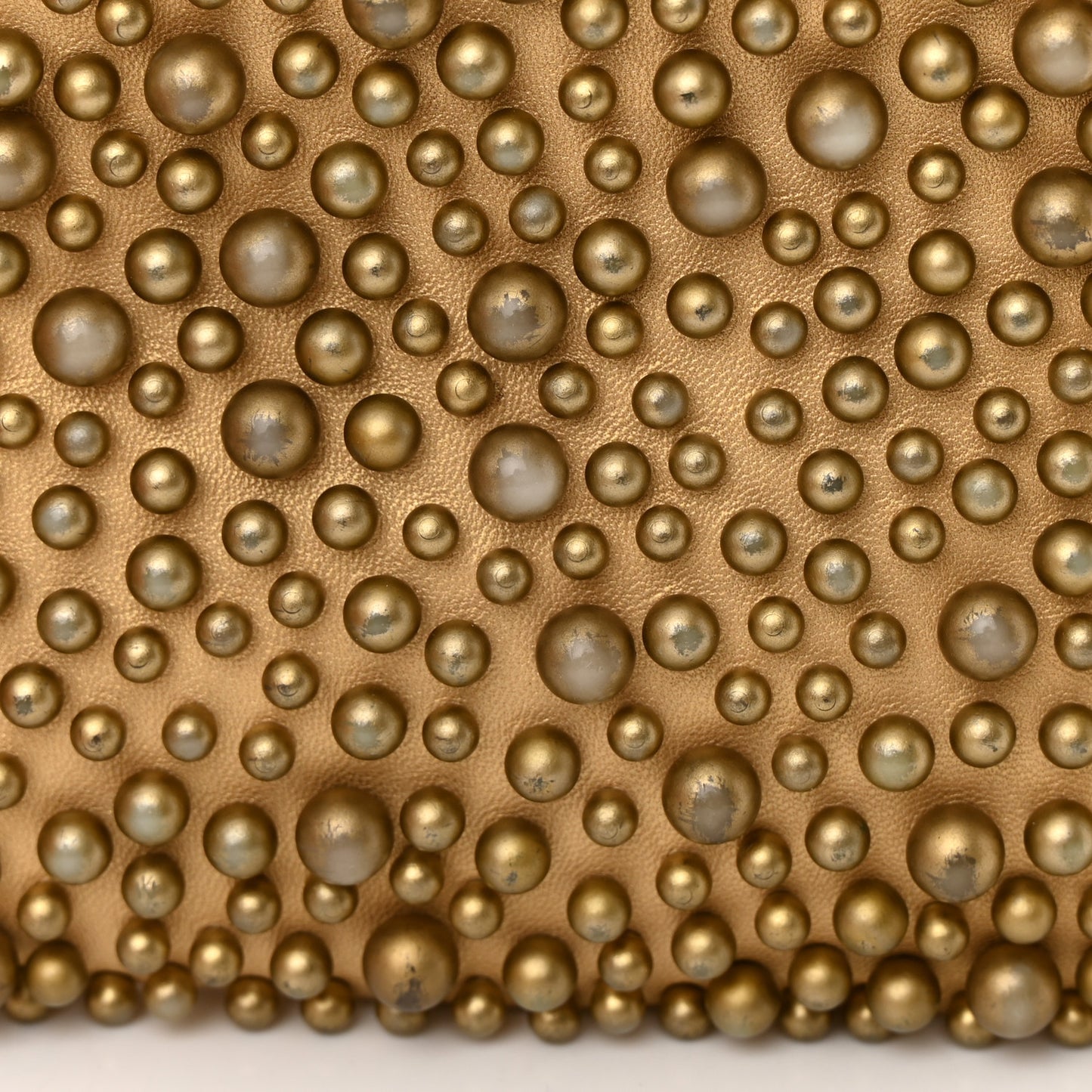 Lambskin Pearls Flap Gold