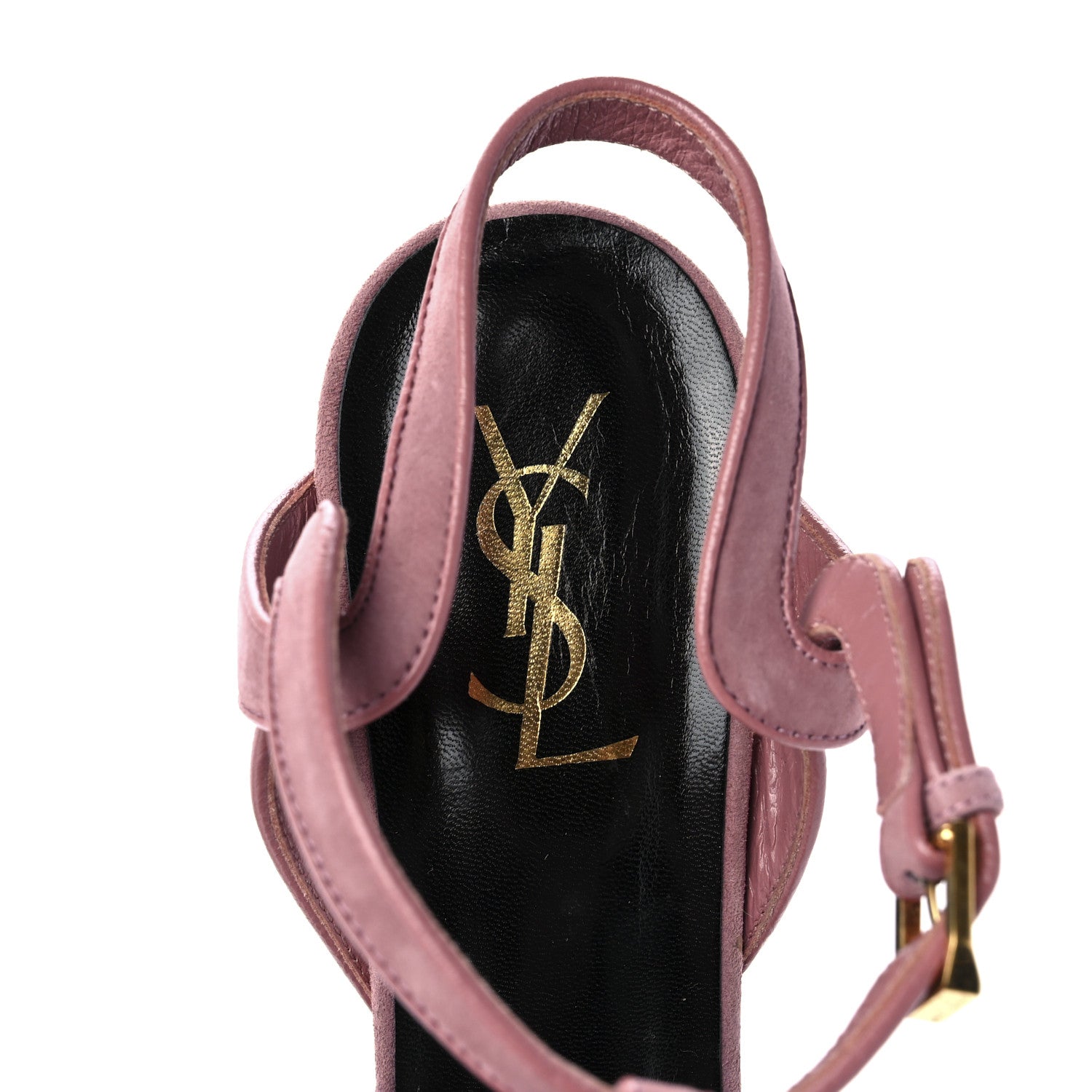 Saint Laurent Suede Tribute 105 Platform Sandals 40 Rose Dark 7 of 7