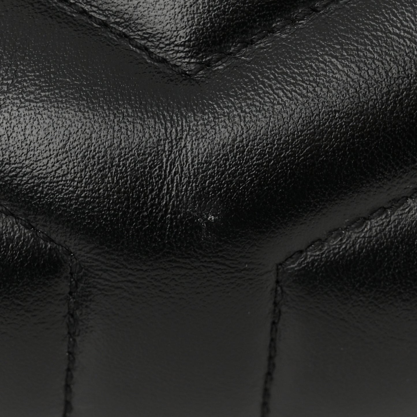Calfskin Y Quilted Monogram Toy Loulou Crossbody Bag Black
