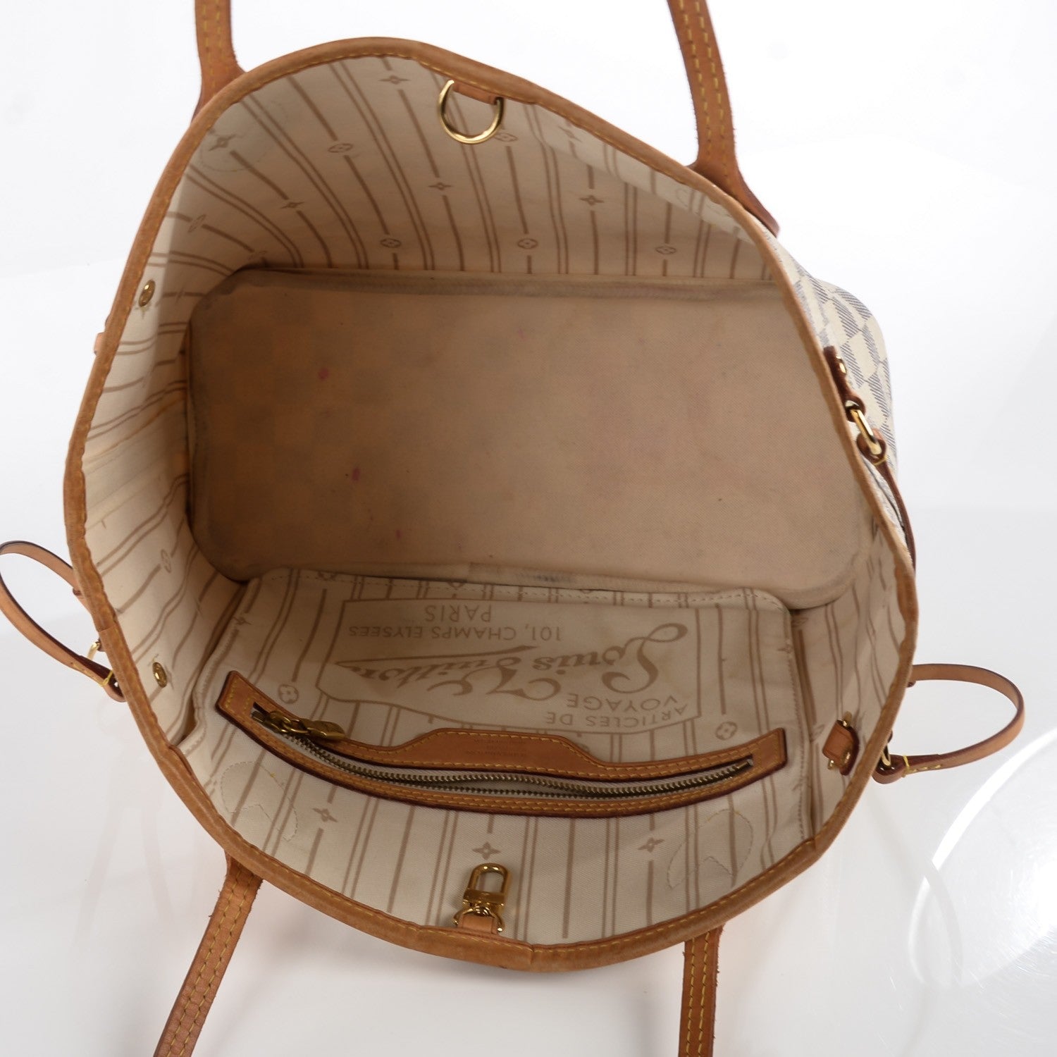 Louis Vuitton Damier Azur Neverfull PM 7 of 7