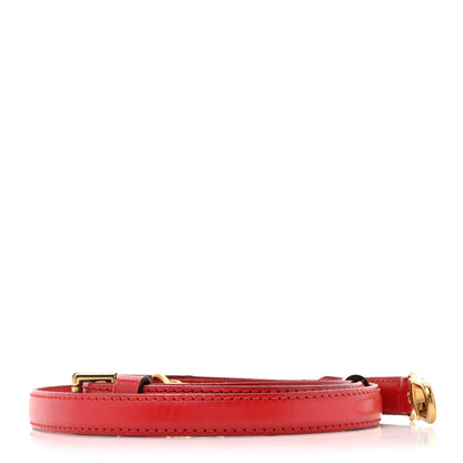 Louis Vuitton Calfskin 16mm Adjustable Shoulder Strap Red 2 of 5