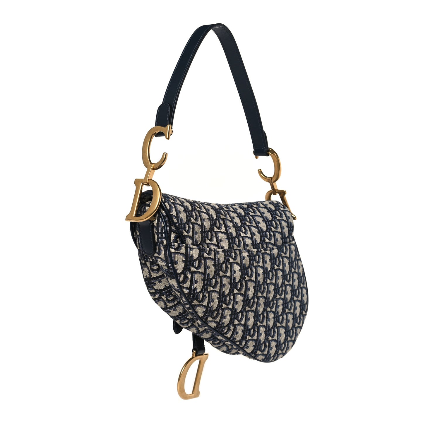 Oblique Saddle Bag Blue