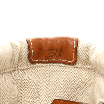 Hermes Canvas Barenia Fourbi 25 MM Pouch Naturel Fauve 6 of 6