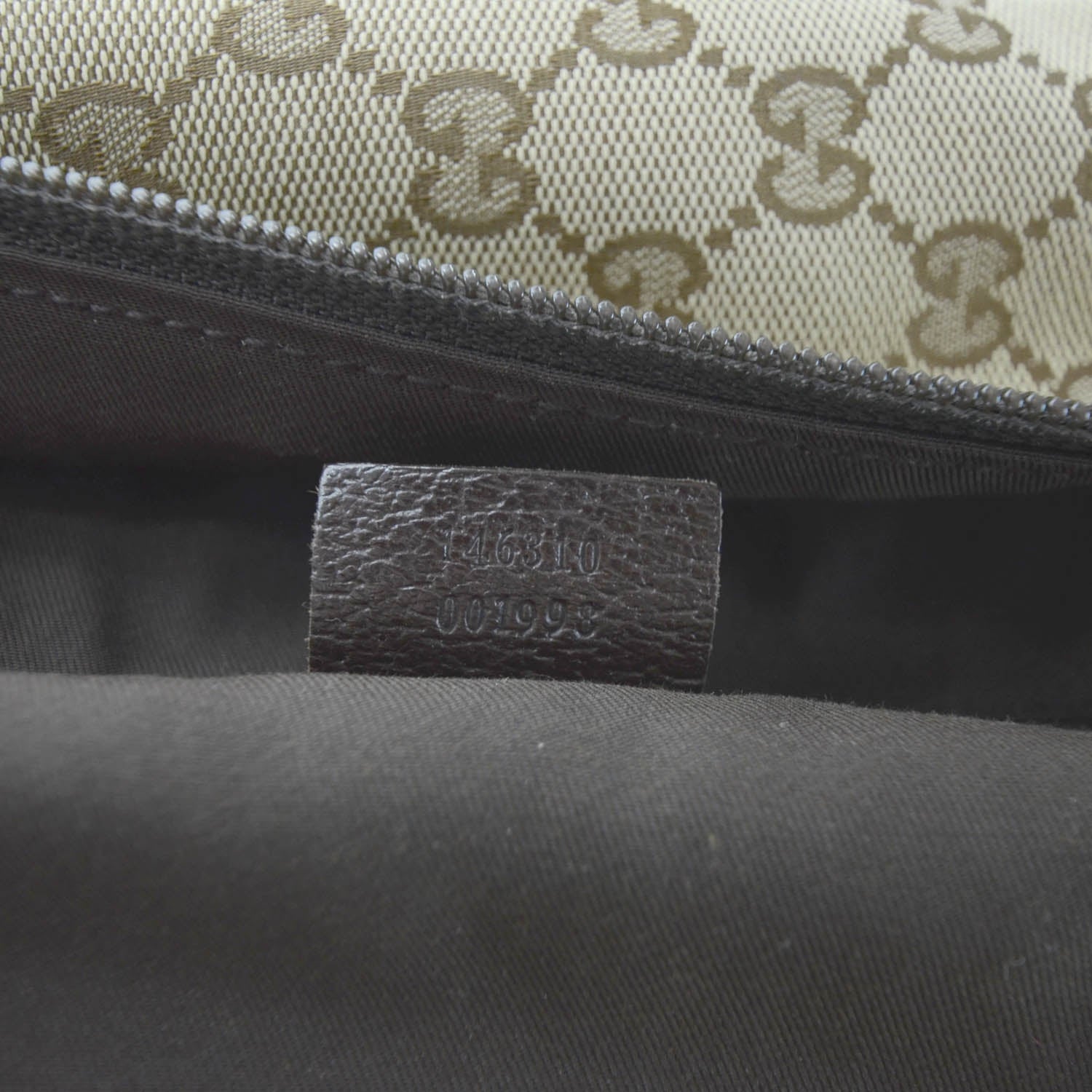Gucci GG Monogram Web Large Collapsible Carry On Duffle Beige Brown 10 of 11