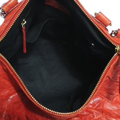 Givenchy Tumbled Sheepskin Medium Pandora Bag Red 6 of 7
