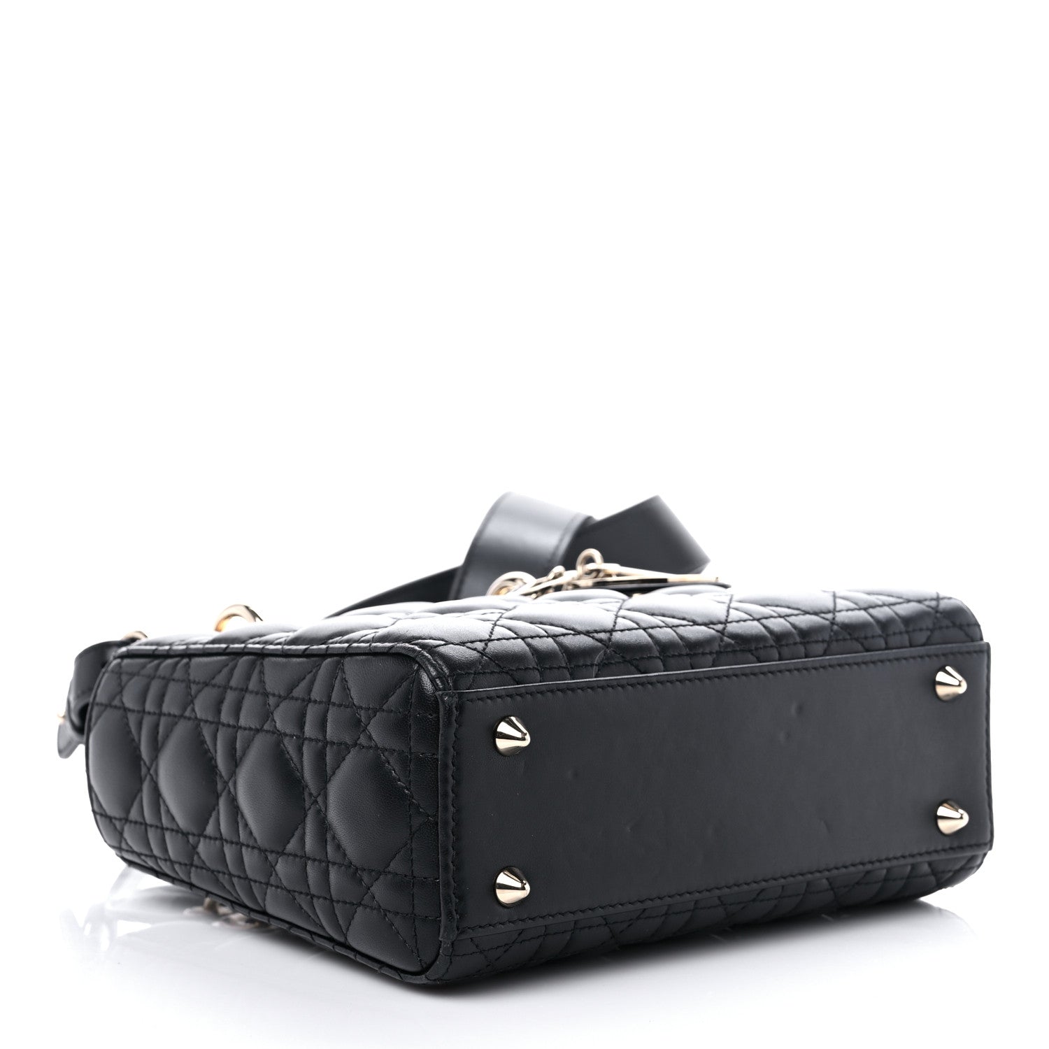 Christian Dior Lambskin Cannage Small My ABCDior Lady Dior Black 4 of 12