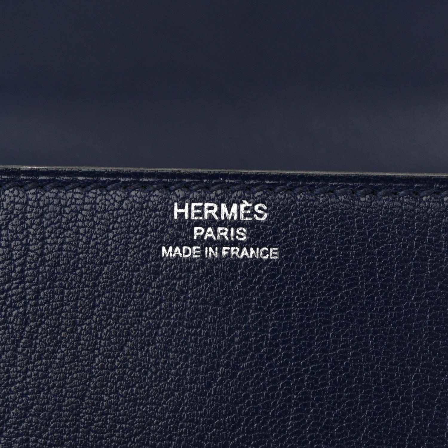 Hermes Chevre Mysore Cinhetic Boxy Top Handle Bag Blue Encre 6 of 11