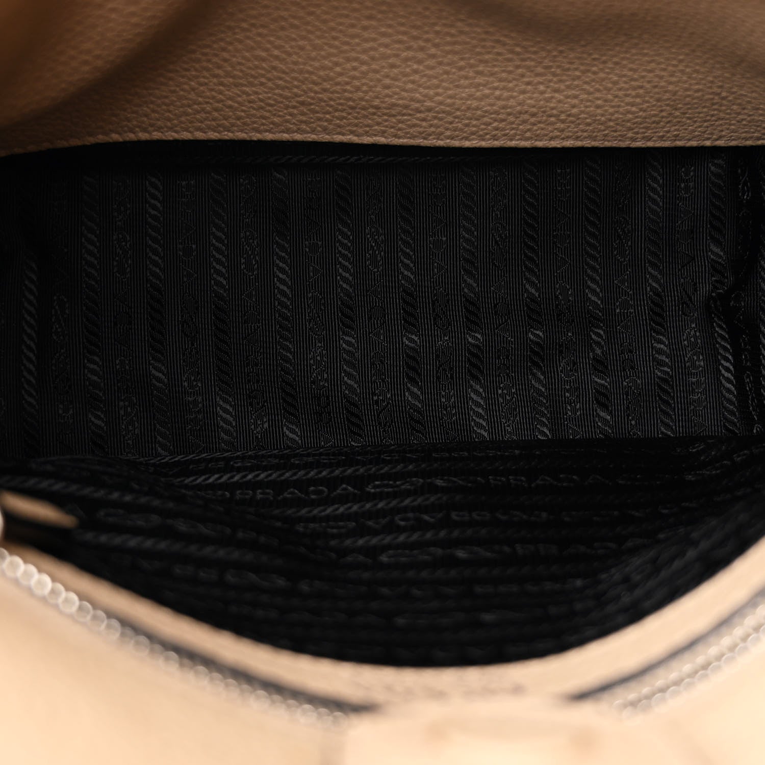Prada Vitello Daino Soft Hobo Messenger Bag Sabbia 5 of 9