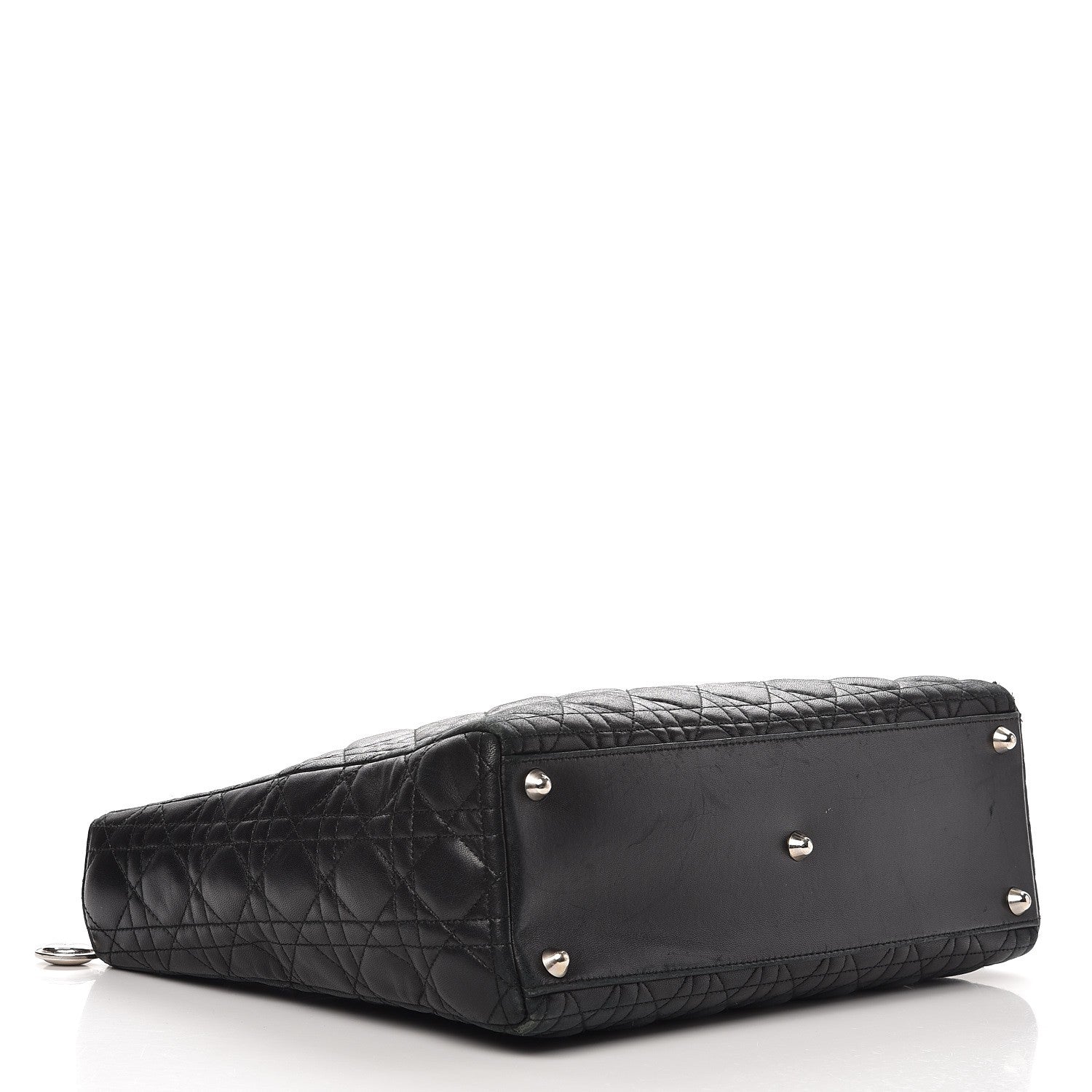 Christian Dior Lambskin Cannage Large Lady Dior Black 4 of 18