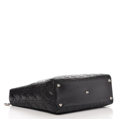 Christian Dior Lambskin Cannage Large Lady Dior Black 4 of 18