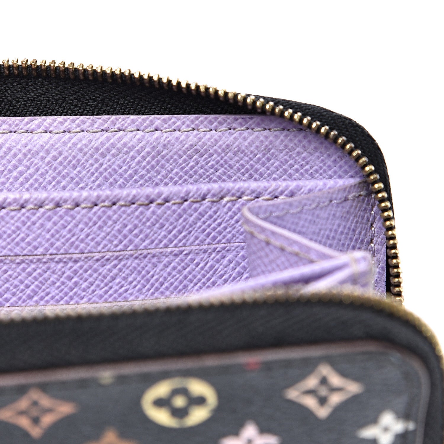 Louis Vuitton Monogram Multicolor Zippy Coin Purse Black Violet 11 of 11