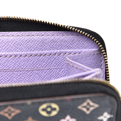 Louis Vuitton Monogram Multicolor Zippy Coin Purse Black Violet 11 of 11