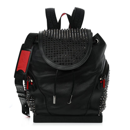 Christian Louboutin Calfskin Spiked Explorafunk Backpack Black 1 of 10