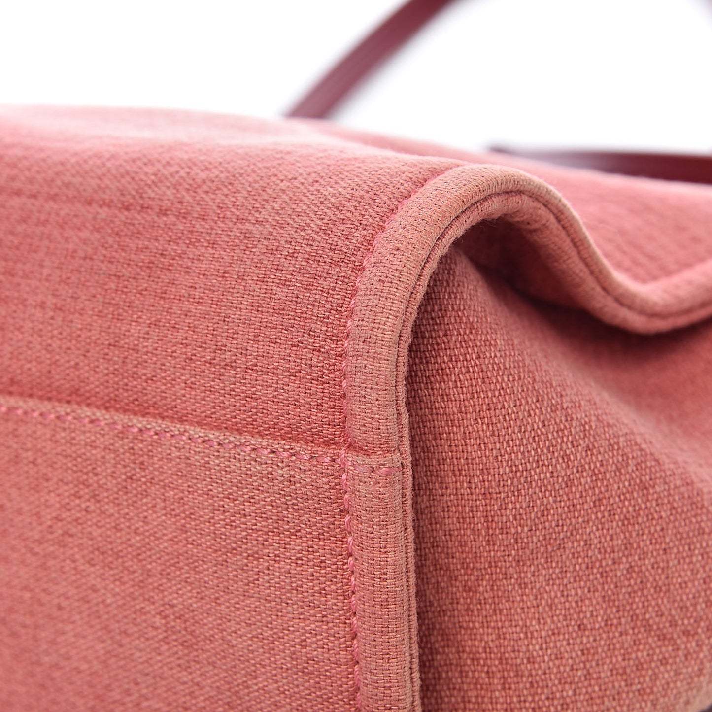 Canvas Small Deauville Tote Red