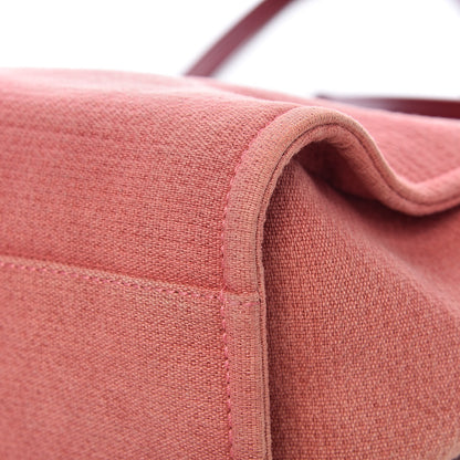 Chanel Canvas Small Deauville Tote Red 11 of 12