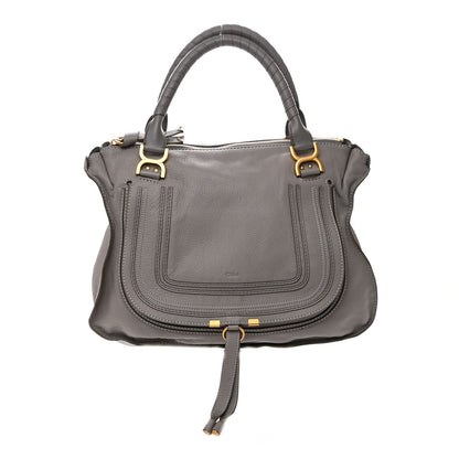 Chloe Calfskin Large Marcie Satchel Cashmere Grey 1 of 11