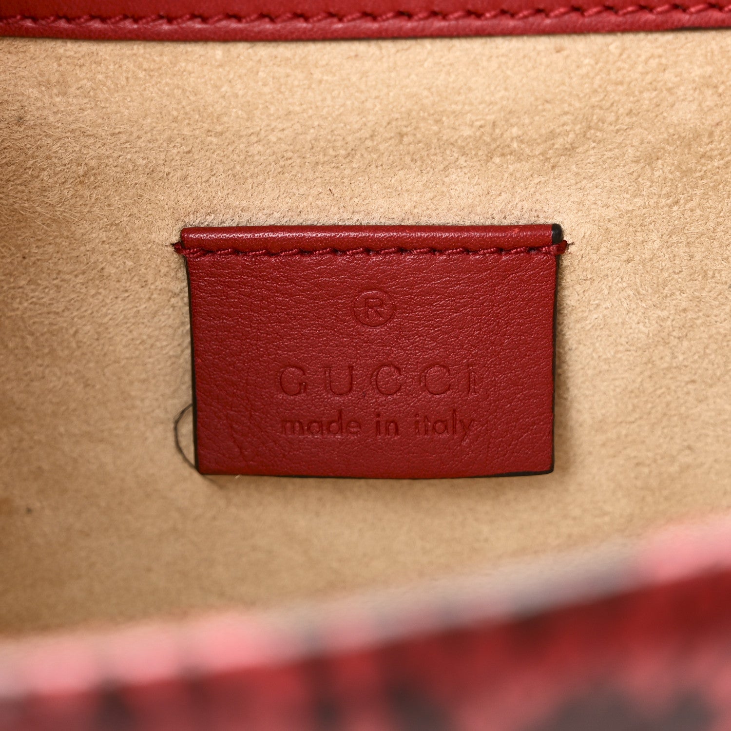 Gucci Snakeskin Mini Dionysus Shoulder Bag Red 6 of 10