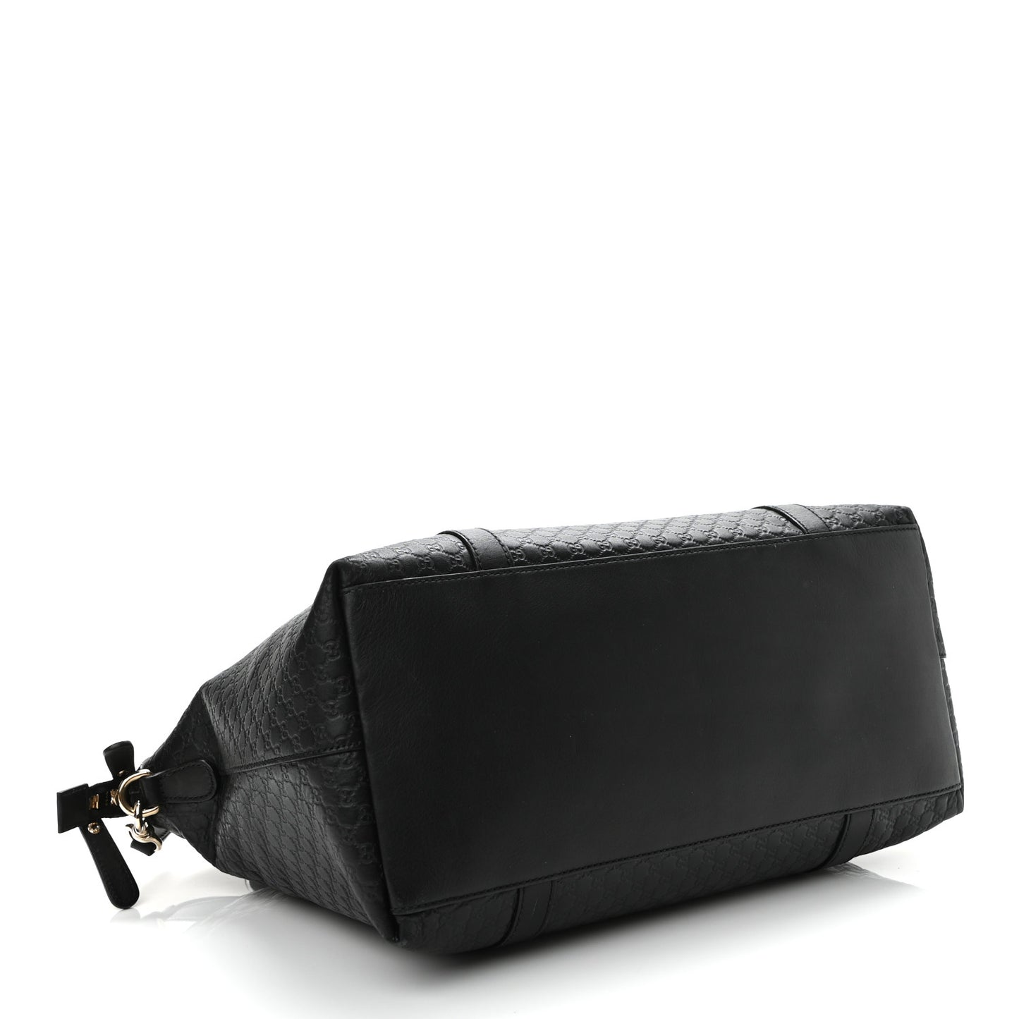 Soft Microguccissima Large Dome Satchel Black