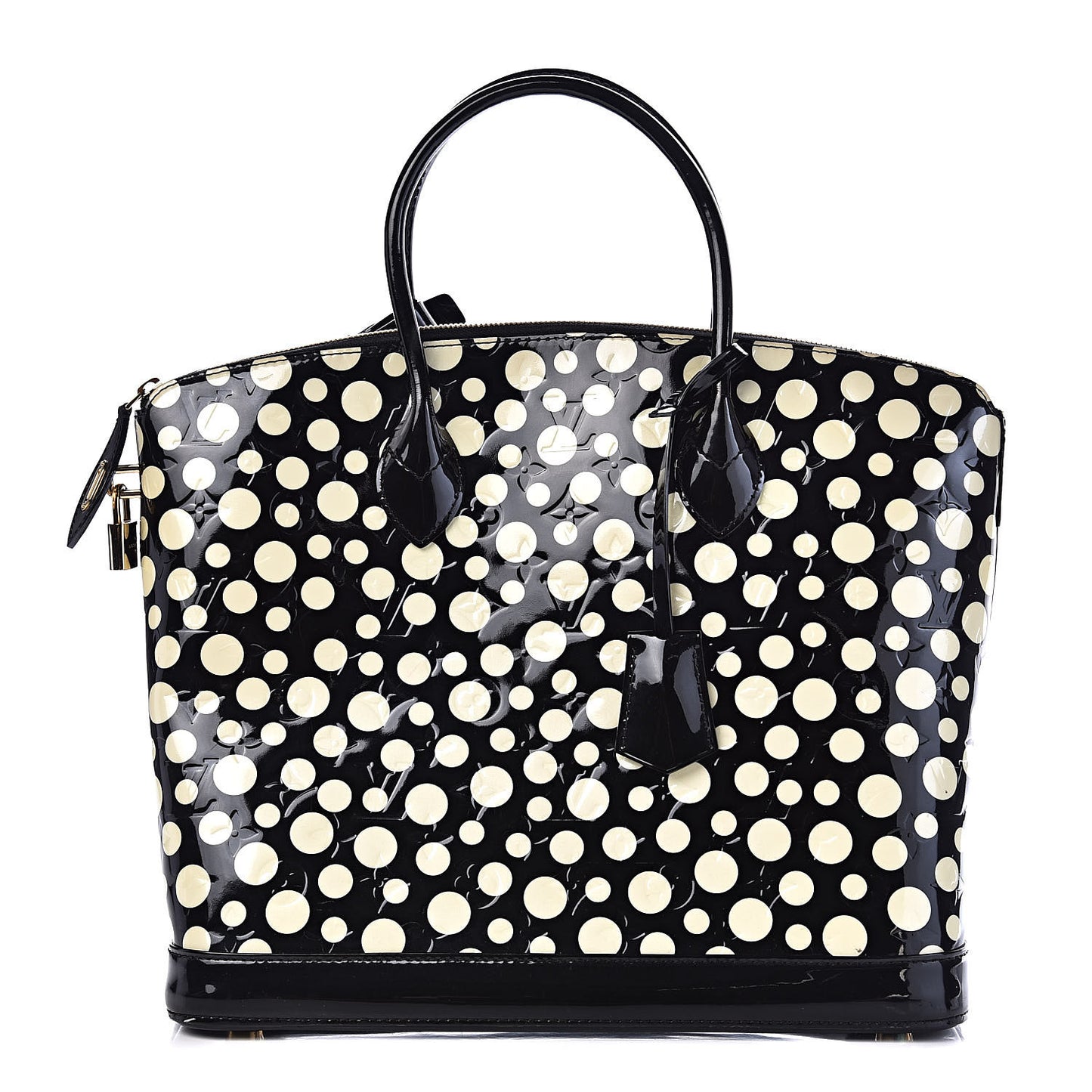 Vernis Kusama Infinity Dots Lockit MM Black