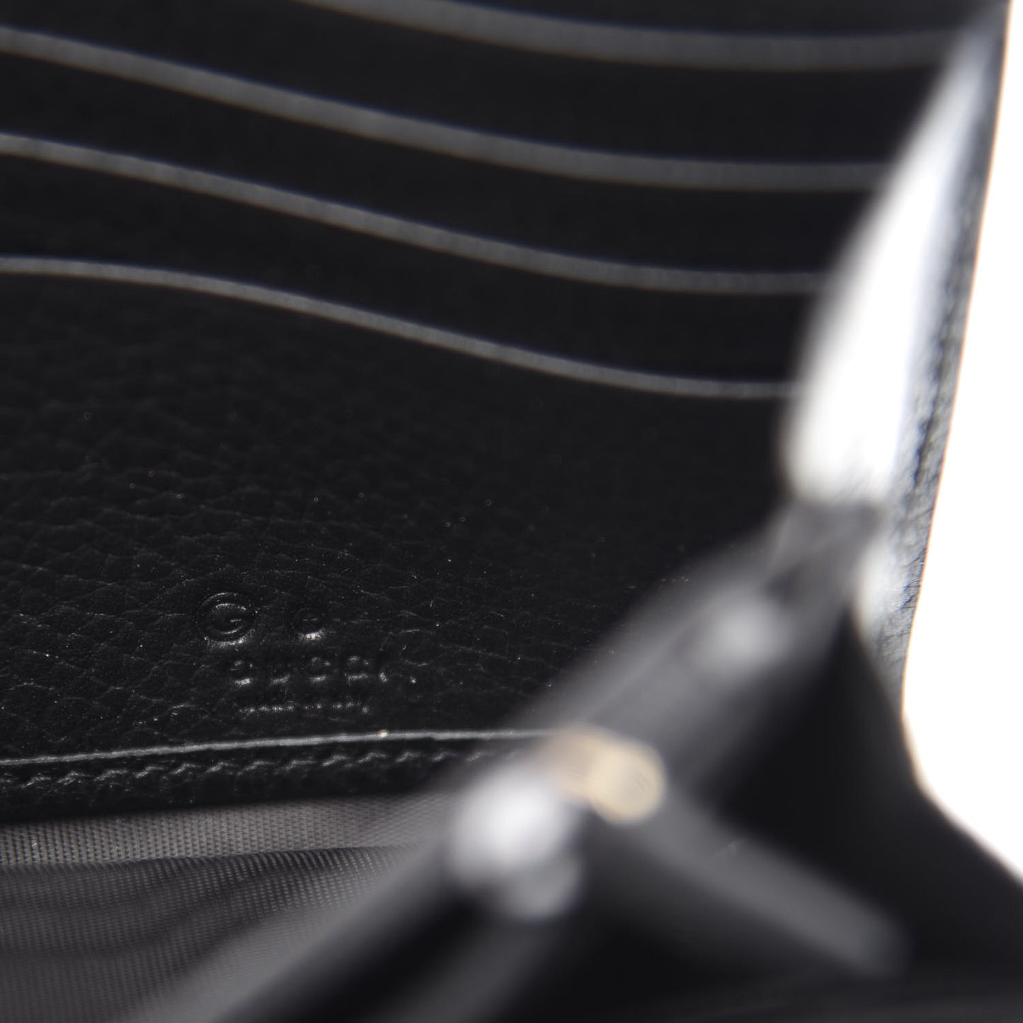 Pebbled Calfskin Icon Continental Wallet Black