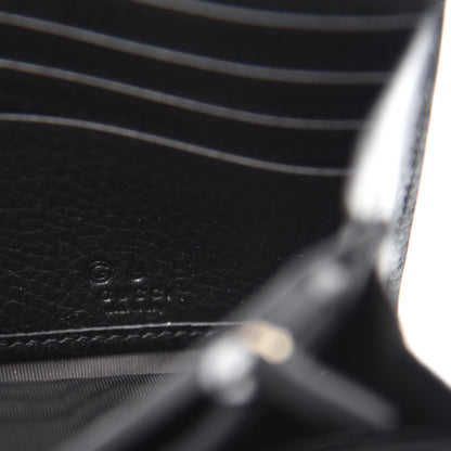 Gucci Pebbled Calfskin Icon Continental Wallet Black 6 of 10