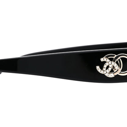 Chanel Acetate Oval CC Sunglasses 5468-B Black 10 of 10