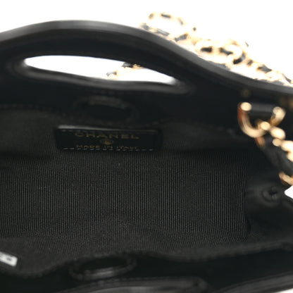 Chanel Shiny Lambskin Quilted Micro 31 Clutch With Chain Black 6 of 11
