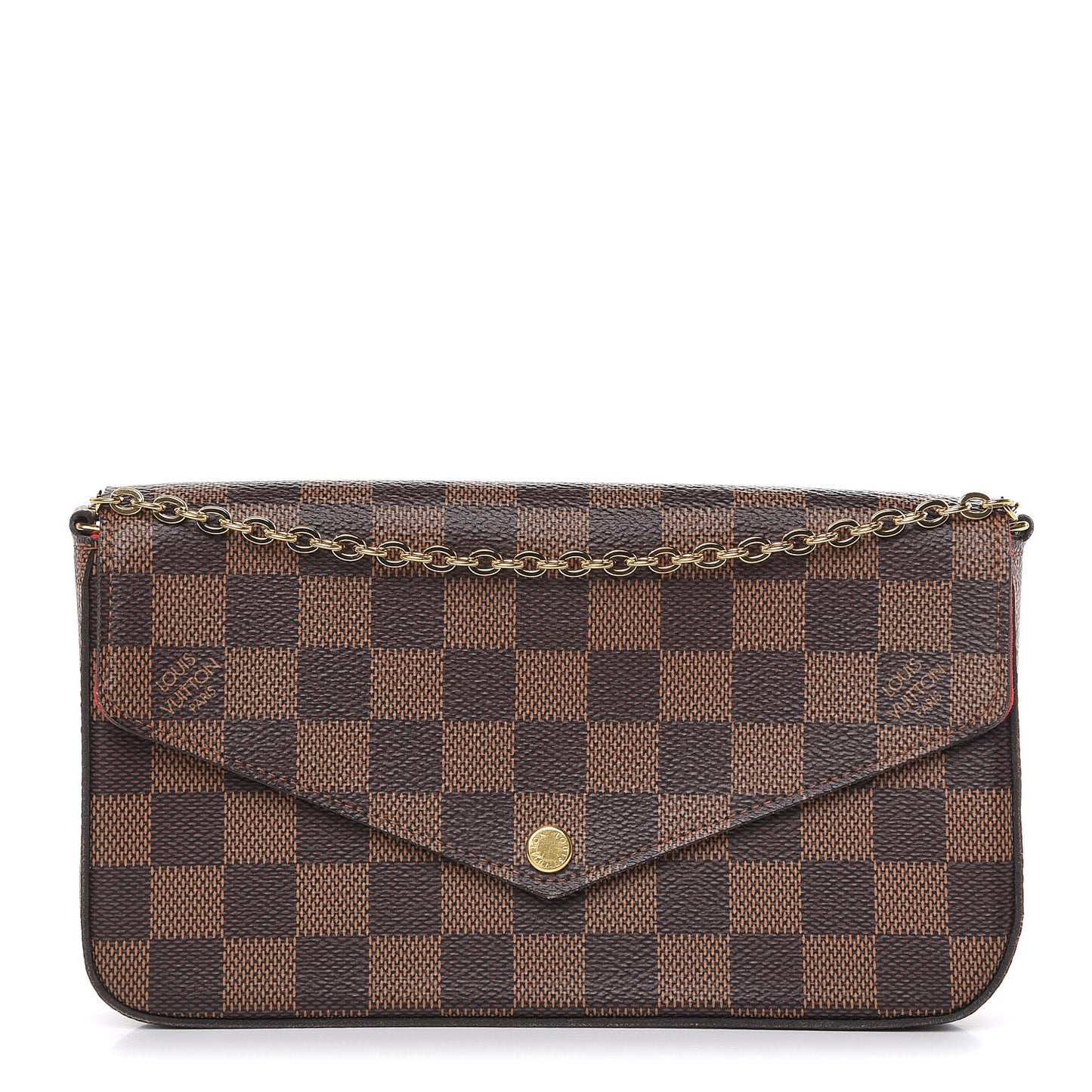 Damier Ebene Pochette Felicie Chain Wallet