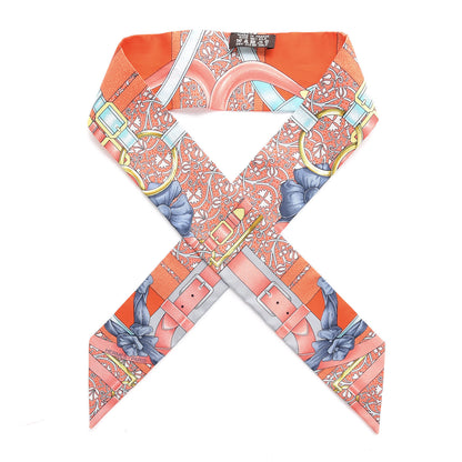 Hermes Silk Grand Manege Fleuri Twilly 1 of 5