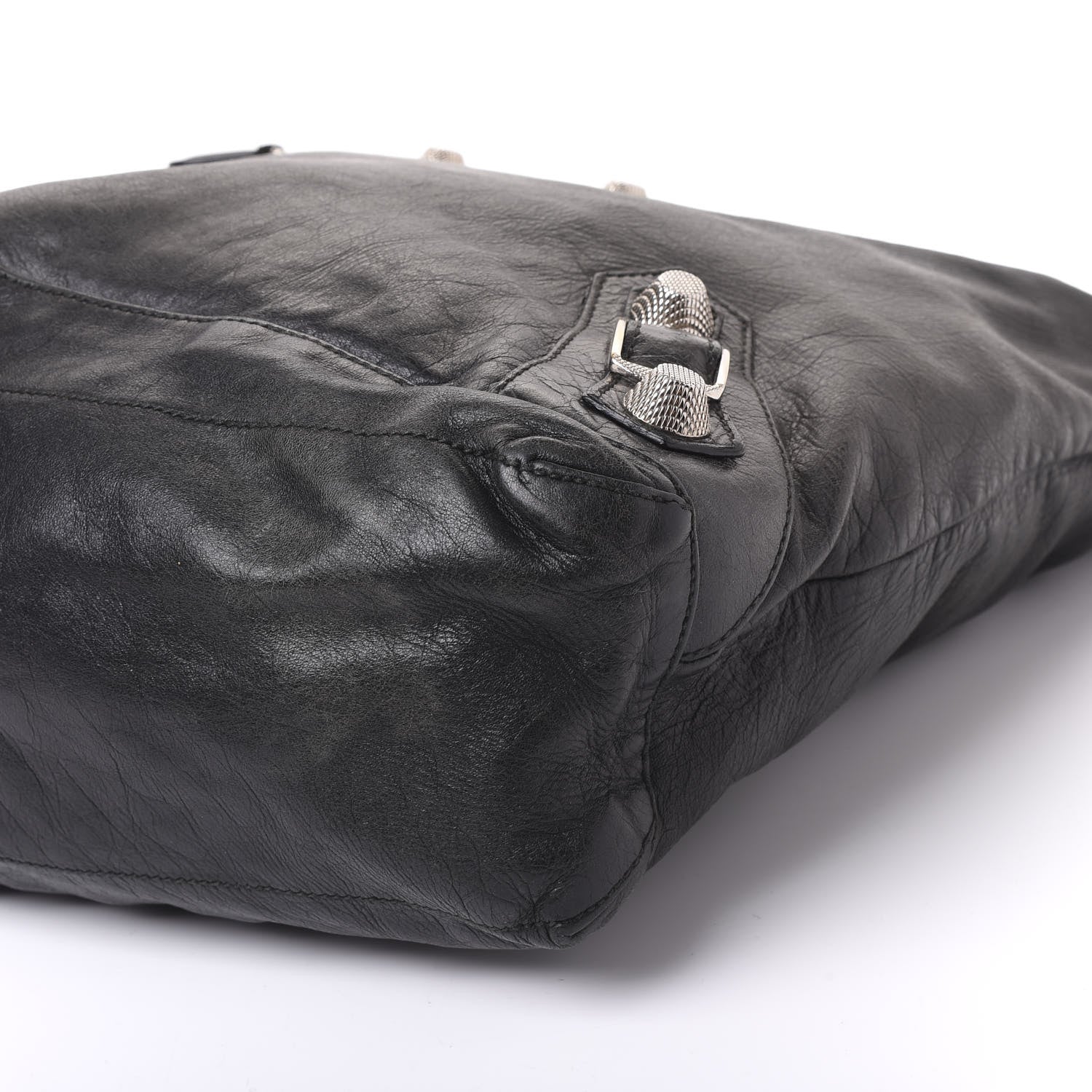Balenciaga Agneau Giant 21 Silver Hardware Day Hobo Black 8 of 8