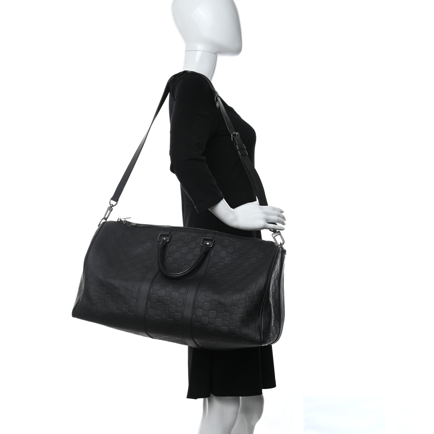 Louis Vuitton Damier Infini Keepall Bandouliere 45 Onyx 4 of 19