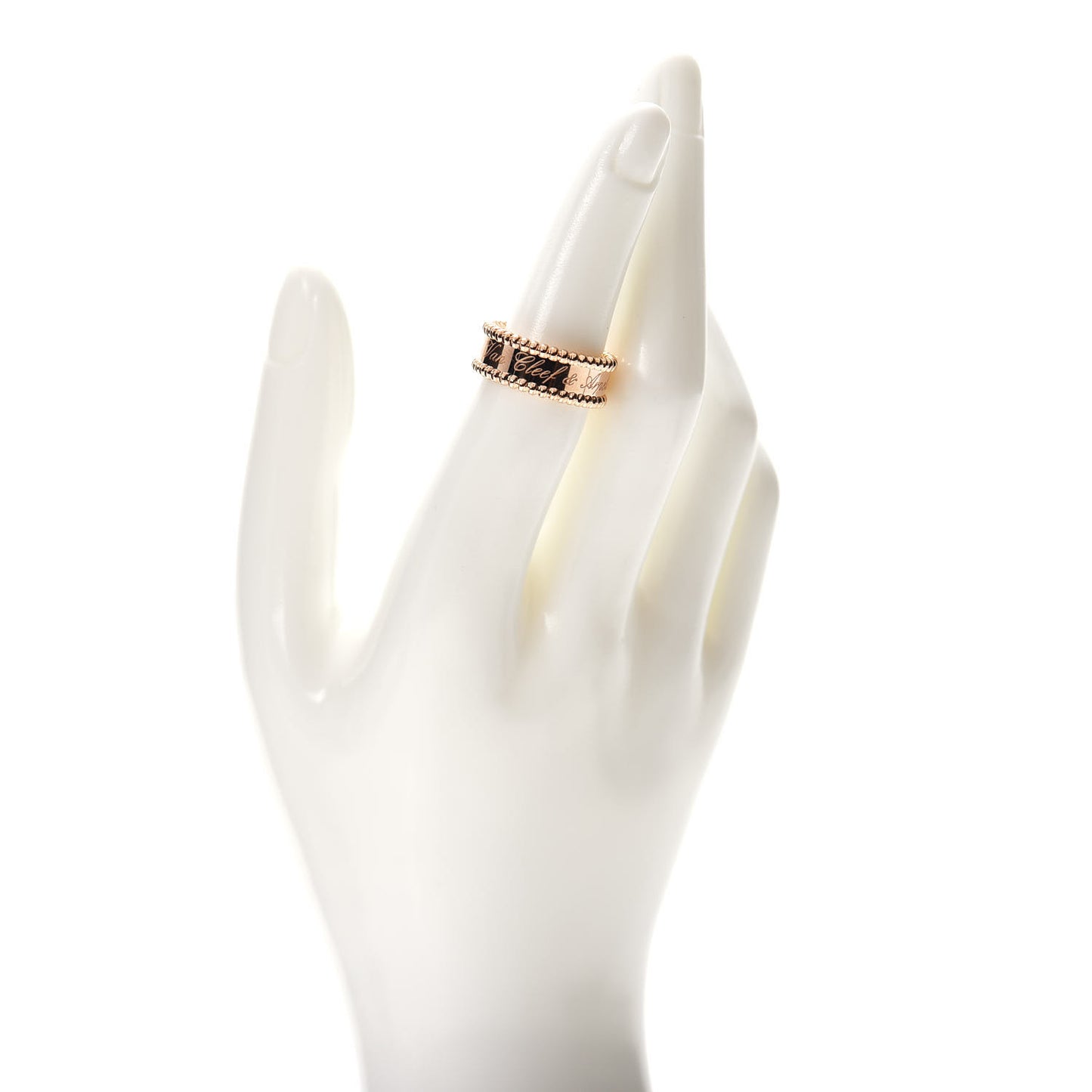 18K Rose Gold Perlee Signature Ring 52 6