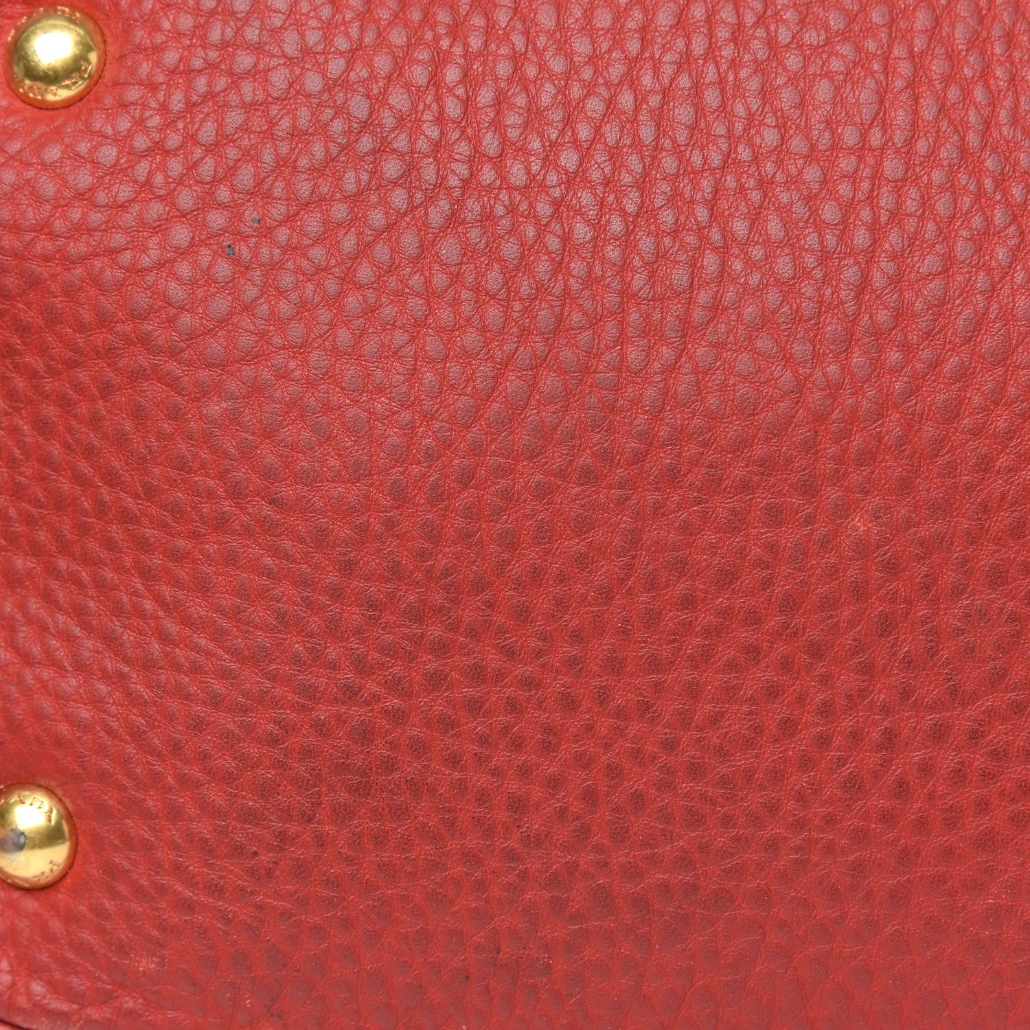 Prada Vitello Daino Side Zip Tote Rosso 10 of 15