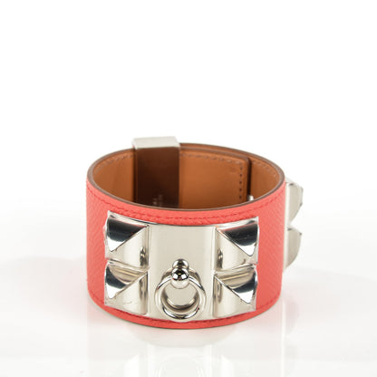 Hermes Epsom Collier de Chien CDC Bracelet S Rose Jaipur 4 of 7
