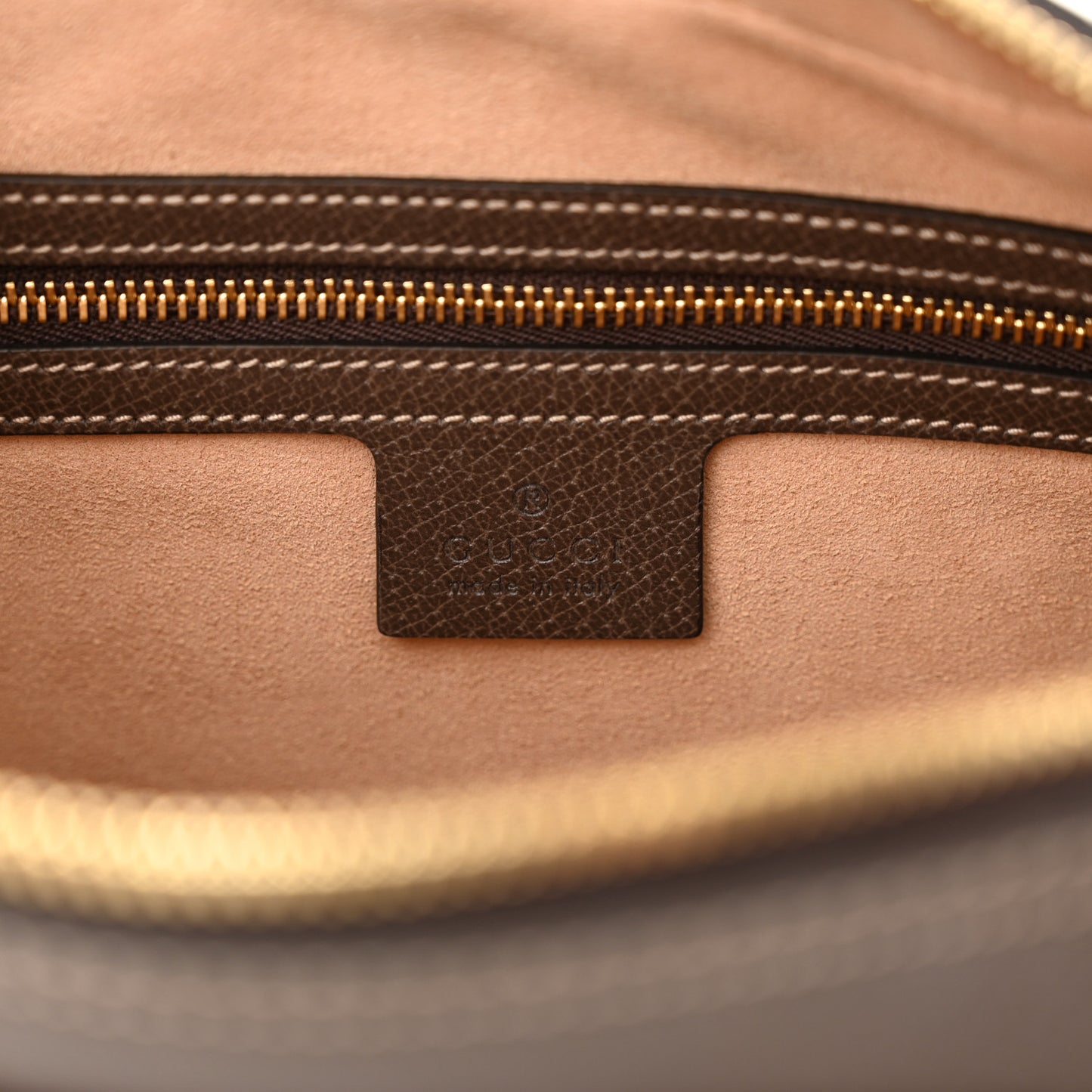GG Supreme Monogram Web Small Ophidia Shoulder Bag Brown
