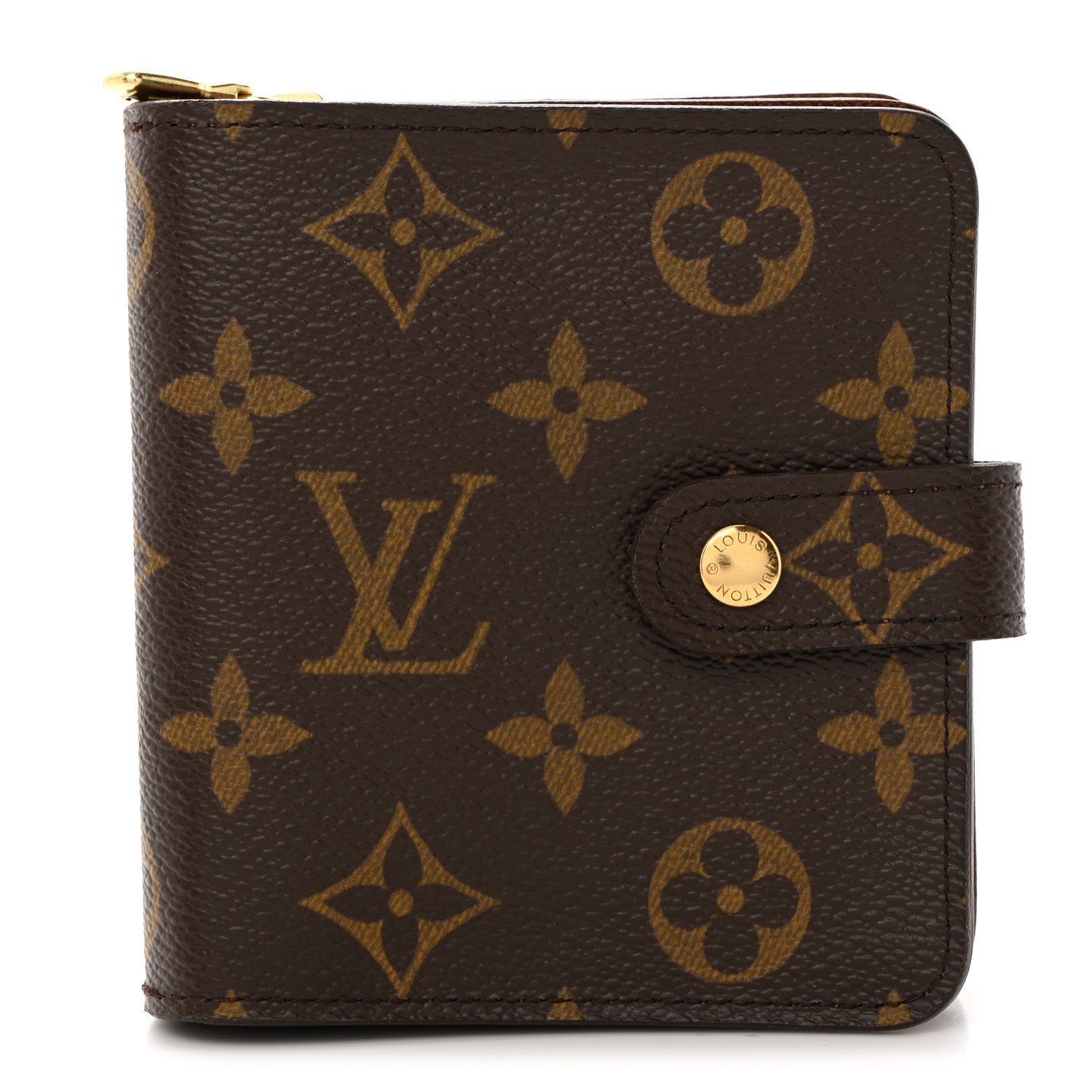 Louis Vuitton Monogram Compact Zippe Zipped Wallet 1 of 7